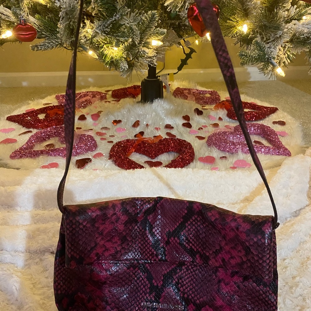 Michael Kors Snakeskin Clutch Handbag - Picture 3 of 5